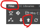 screenshot showing the Dreamweaver file panel and put icon