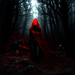 click to see how i made this picture of red riding hood