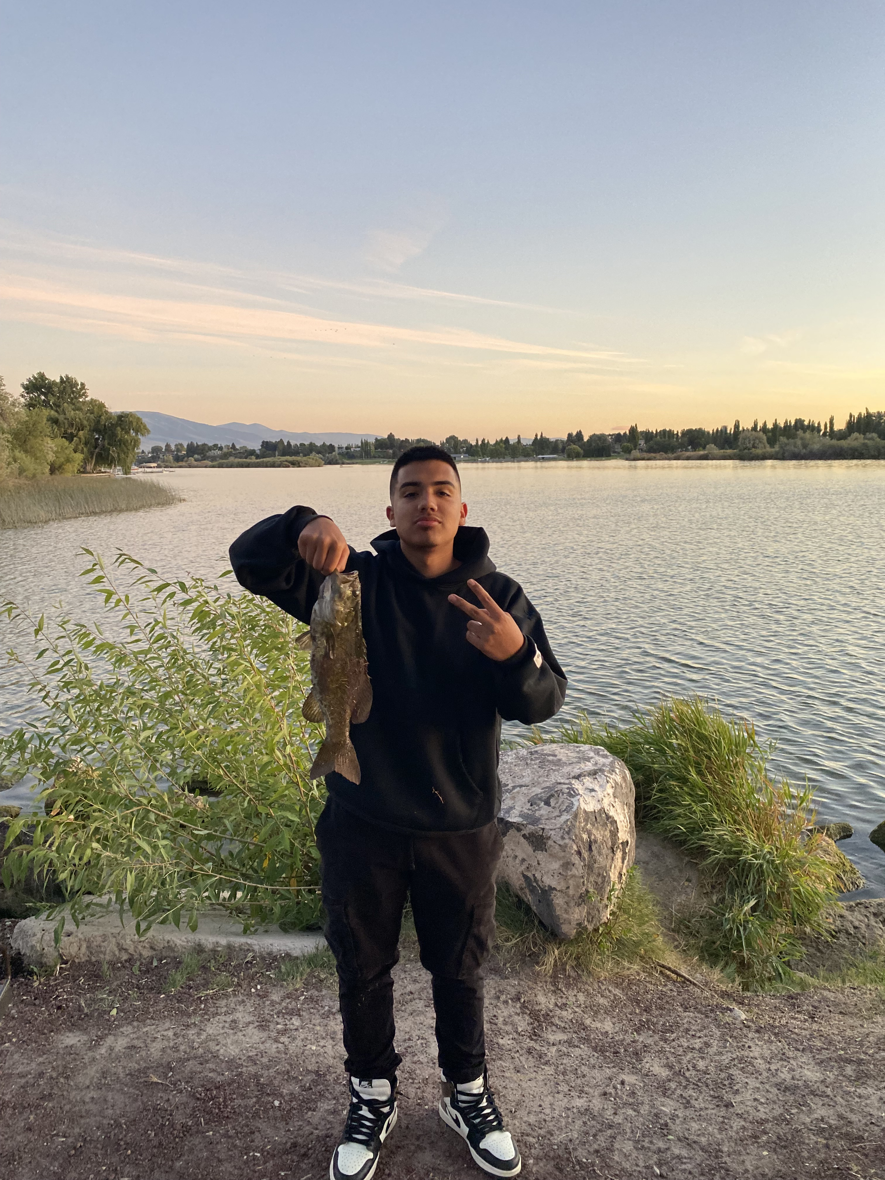  me holding a fish